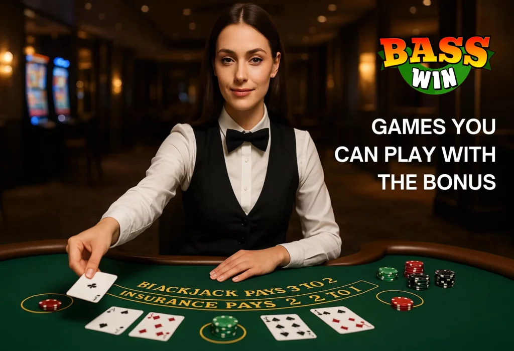 Games you can play with the bonus on Bass Win Casino.